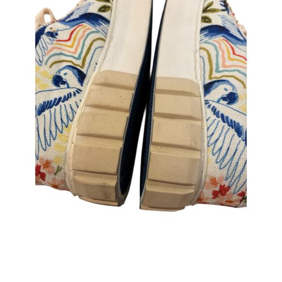 FARM Rio Sneakers Womens 8 Copacabana Flatform Platform Canvas Tropical NWT - Picture 10 of 14